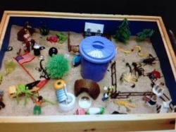 Sand Box with Toys